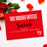 Personalised Cute Love Voucher